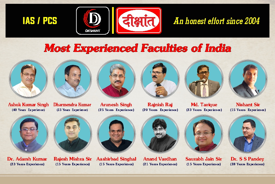 Dikshant IAS Expert Faculties